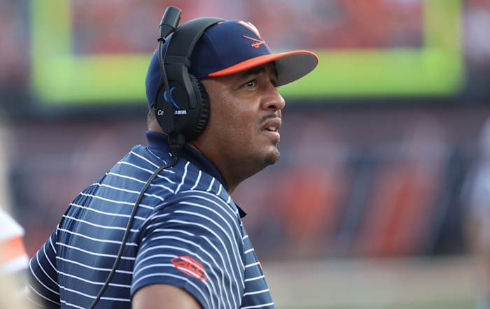 Virginia Cavaliers head football coach Tony Elliott